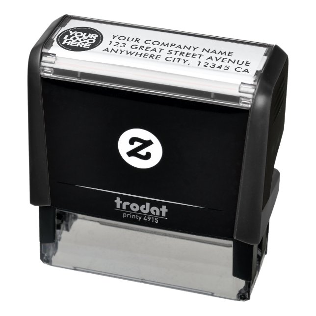 Your Business Logo Address Modern Self-inking Stamp (Product)