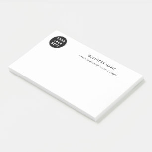 Your Business Logo and Company Website Promotional Post-it Notes