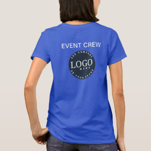 Your Business Logo and Coporate Website Employees T-Shirt
