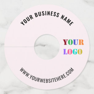 Your Business Logo and Custom Text Wine Glass Tag