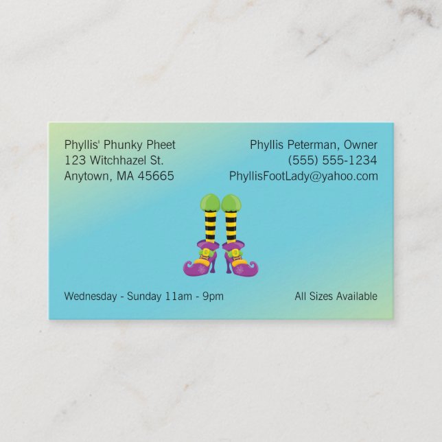Your Business Logo and Information Personalized Card (Front)