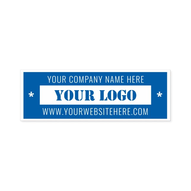 Your Business Logo and Name Color Stamp Examle (Design)