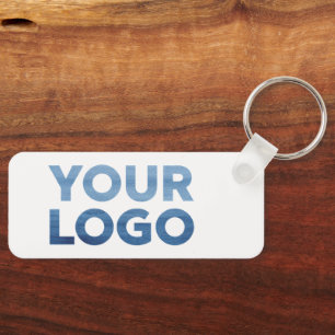 Your Business Logo and Text Corporate Swag Keychain
