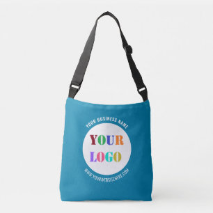 Your Business Logo and Text Crossbody Bag Example