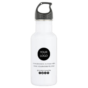 Your Business Logo and Text Custom 532 Ml Water Bottle