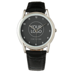 Your Business Logo and Text Custom Watch
