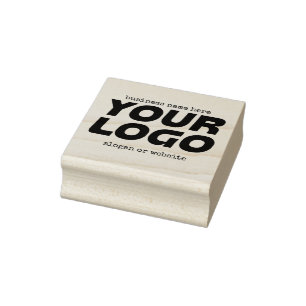 Your Business Logo and Text Rubber Stamp