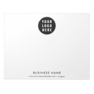 Your Business Logo and Website Custom Employees Notepad