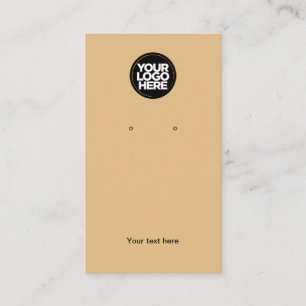 Your Business Logo Camel Earring Display Card