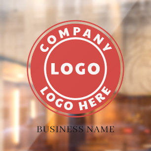 Your Business Logo Company Name Custom Window Cling