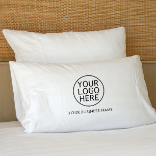 Your Business Logo Company Name Minimalist Custom Lumbar Pillow