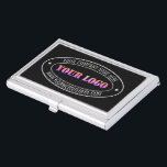 Your Business Logo Company Personalized Stamp Business Card Holder<br><div class="desc">Custom Business Logo Company Stamp - Personalized Website - Text Promotional Professional Customizable Stamp Gift - Add Your Logo - Image / Name - Company / Website - Information - Resize and move or remove and add elements / text with customization tool. Choose / add your text - font ,...</div>