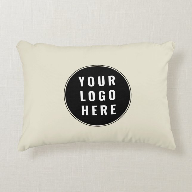 Your Business Logo Company Swag Accent Pillow (Front)
