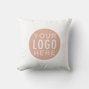 Your Business Logo Corporate Showroom Decor Throw Pillow
