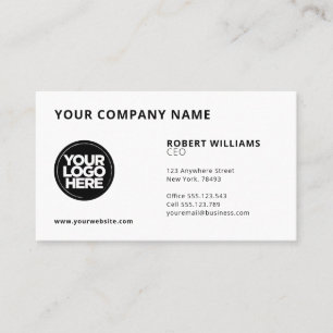Your Business Logo Custom Background Images Business Card