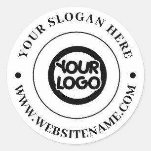 Your Business Logo Custom Classic Round Sticker