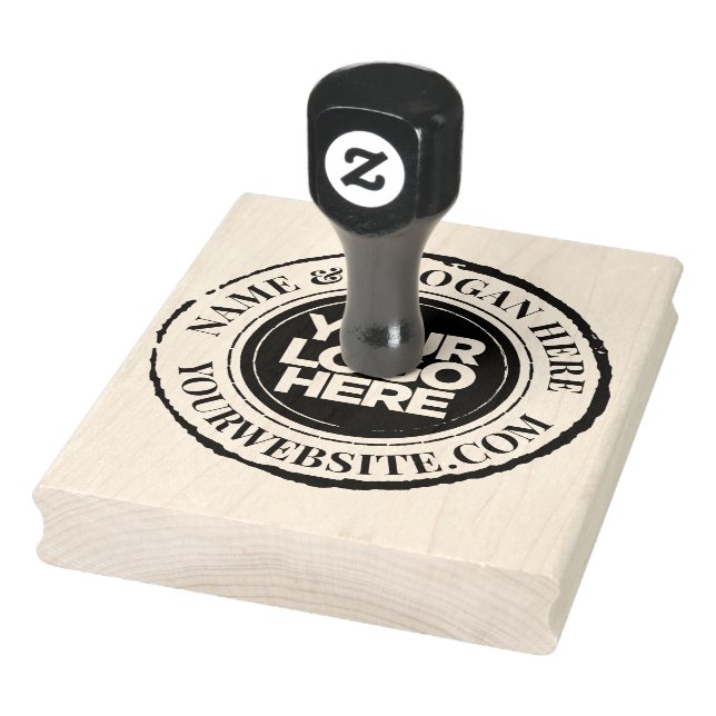 Your Business Logo Custom Large Rubber Stamp (Stamp)