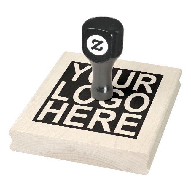 Your Business Logo Custom Large Rubber Stamp (Stamp)