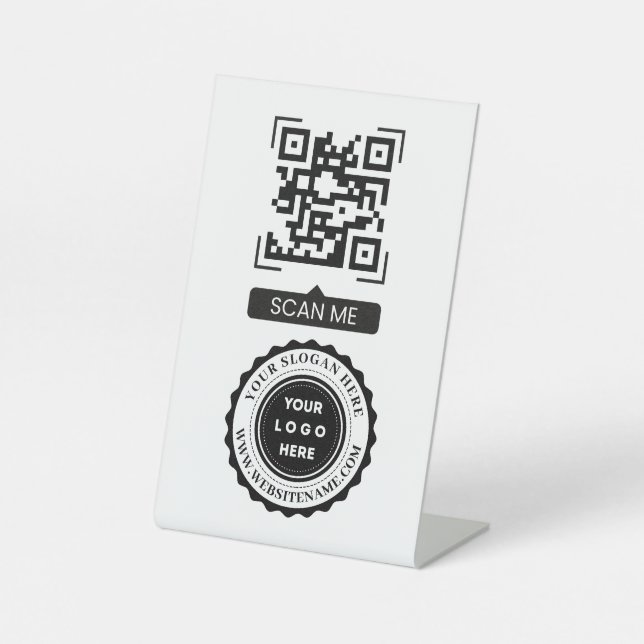 Your Business Logo Custom Pedestal Sign (Front)