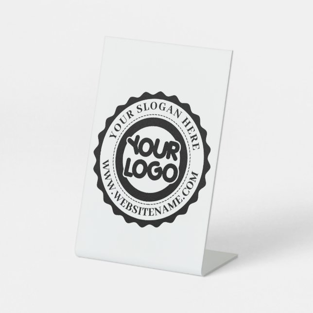 Your Business Logo Custom Pedestal Sign (Front)