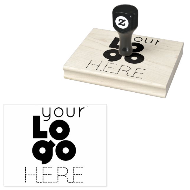 Your Business Logo Custom Rubber Stamp (Stamped)