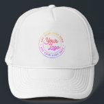 Your Business Logo Custom Simple Rainbow Trucker Hat<br><div class="desc">Create your own corporate Rainbow Trucker Hat! A simple and modern template in any colour, fully customizable, featuring your business logo, photo or image. You can add also your name, your company name, promotional instagram address or any personalized text. You can choose any font and any colour. Perfect as branded...</div>