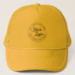 Your Business Logo Custom Simple Yellow Trucker Hat<br><div class="desc">Create your own corporate Trucker Hat! A simple and modern template in yellow, fully customizable, featuring your business logo, photo or image. You can add also your name, your company name, promotional instagram address or any personalized text. You can choose any font and any colour. Perfect as branded trucker hats...</div>