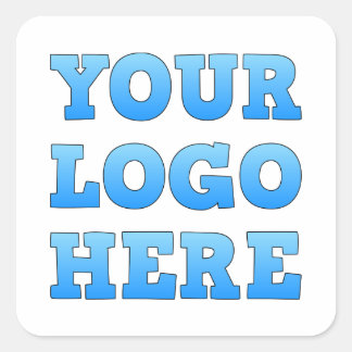 Your Business Logo Custom Square Stickers