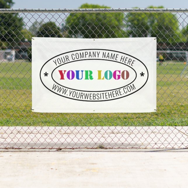 Your Business Logo Custom Text Promotional Banner (Insitu)