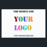 Your Business Logo Custom Text Promotional Flyer<br><div class="desc">Custom Colours and Fonts - Design Your Own Personalized Flyer with Your Company Logo and Name Website or Custom Text Promotional Business Flyers / Gift - Add Your Logo / Image or QR Code - Photo / and Text - Name / Information / More - Resize and move elements with...</div>