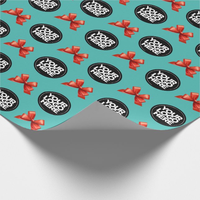 Your Business Logo Custom Wrapping Paper (Corner)