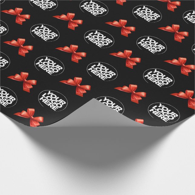 Your Business Logo Custom Wrapping Paper (Corner)