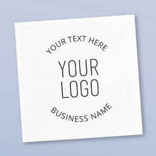 Your Business Logo & Customizable Message Napkin