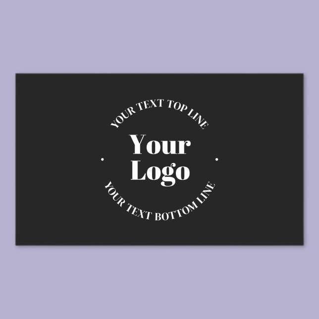 Your Business Logo & Customizable Text Template  Sticker (Creator Uploaded)
