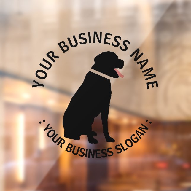 Your Business Logo Dog themed Window Cling (Sheet 2)