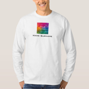 Your Business Logo Double Sided Men's Long Sleeve T-Shirt
