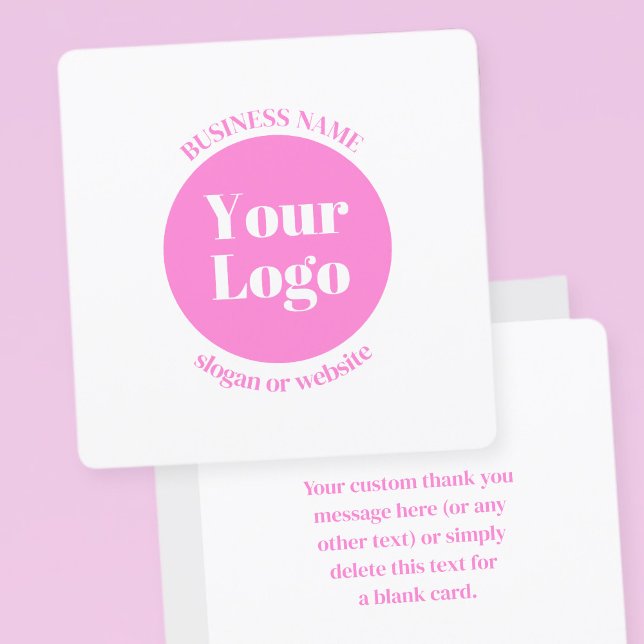 Your Business Logo & Editable Text Template | Pink (Creator Uploaded)