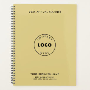Your Business Logo Elegant Modern Employees 2025 Planner