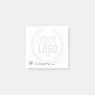 Your Business Logo Faded Backdrop   Customized 3x3 Post-it Notes