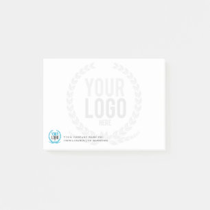 Your Business Logo Faded Backdrop   Customized 4x3 Post-it Notes