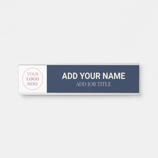 Your Business Logo Here Hangling Name Plate (Front)