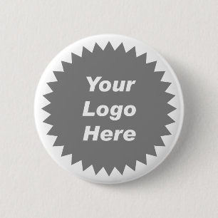 Your business logo here promo 2 inch round button