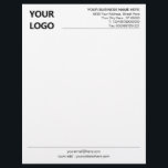 Your Business Logo Info Professional Letterhead<br><div class="desc">Custom Business Office Letterhead with Logo - Add Your Logo - Image / Name - Company / Address - Contact Information - Resize and move or remove and add elements / text with customization tool. Choose your colours / font / size ! 
Good Luck - Be Happy :)</div>