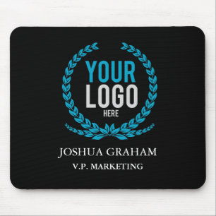 Your Business Logo   Job Title Custom Employee Mouse Pad