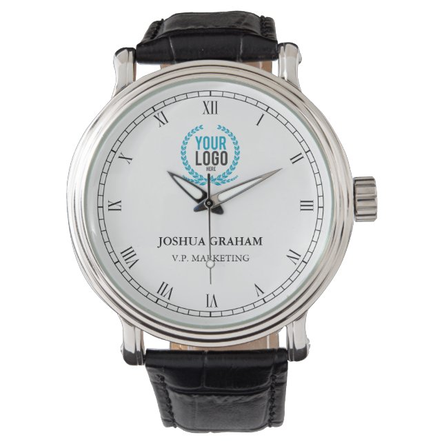 Your Business Logo | Job Title Custom Watch (Front)