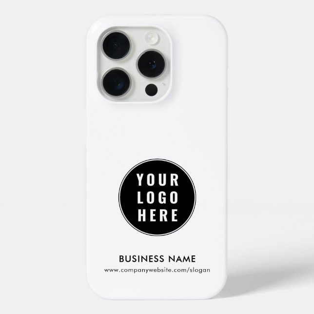 Your Business Logo Minimalist Promotional Custom Case-Mate iPhone Case (Back)
