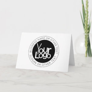 Your Business  Logo & Modern Simple Editable Text Card