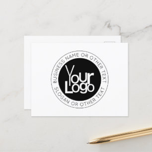Your Business  Logo & Modern Simple Editable Text Postcard