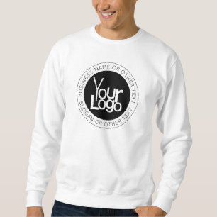 Your Business Logo & Modern Simple Editable Text Sweatshirt