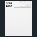 Your Business Logo Name Info Company Letterhead<br><div class="desc">Choose Colours and Fonts - Personalized Your Business Letterhead with Logo - Add Your Logo - Image or QR Code - Photo / Name - Company / Address / Contact Information / More - Resize and move or remove and add elements / image with Customization tool. Choose colours / fonts...</div>